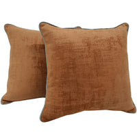 Elegant Dual-Tone Indoor Pillow Covers (16x16, Set of 2)