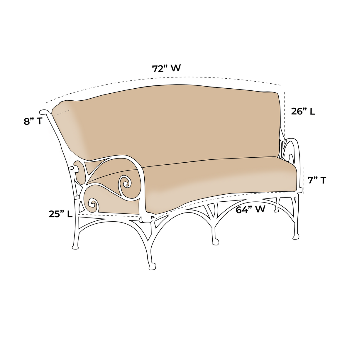 OW Lee Ashbury Cuddle Chair Replacement Cushion