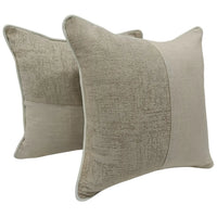 Cozy Beige Pillow Covers (16x16, Set of 2)