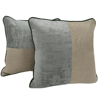 Contemporary Contrast Throw Pillow Covers  (16x16, Set of 2)