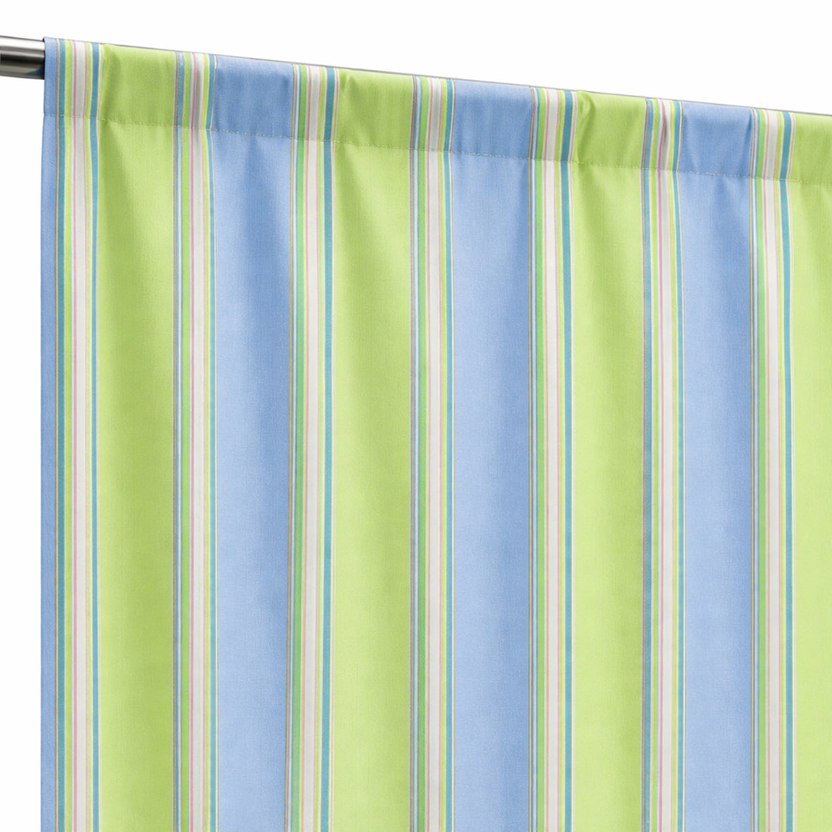 Sunbrella Bravada Limelite Curtain - Image 5 | ZIPCushions - view 5