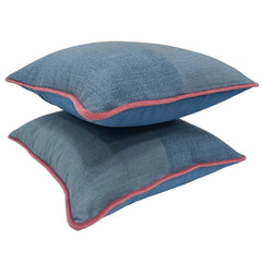 Serene Blue Contrast Pillow Covers - Hover Image