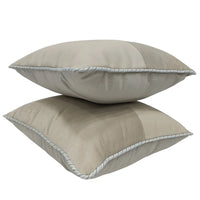 Soft Neutrals Two-Tone Indoor Pillow Covers (16x16, Set of 2)