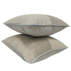 Soft Neutrals Two-Tone Indoor Pillow Covers (16x16, Set of 2) - Hover Image