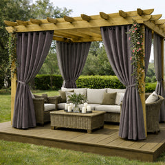 Sunbrella Spectrum Graphite Curtain - alternate view