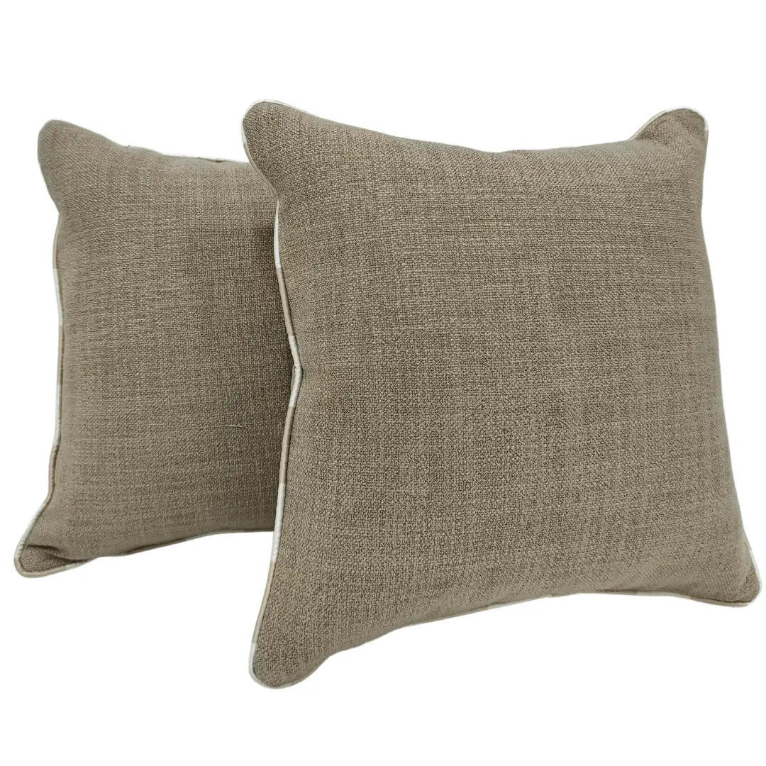 Cozy Textured Indoor Pillow Covers (16x16, Set of 2) | ZIPCushions