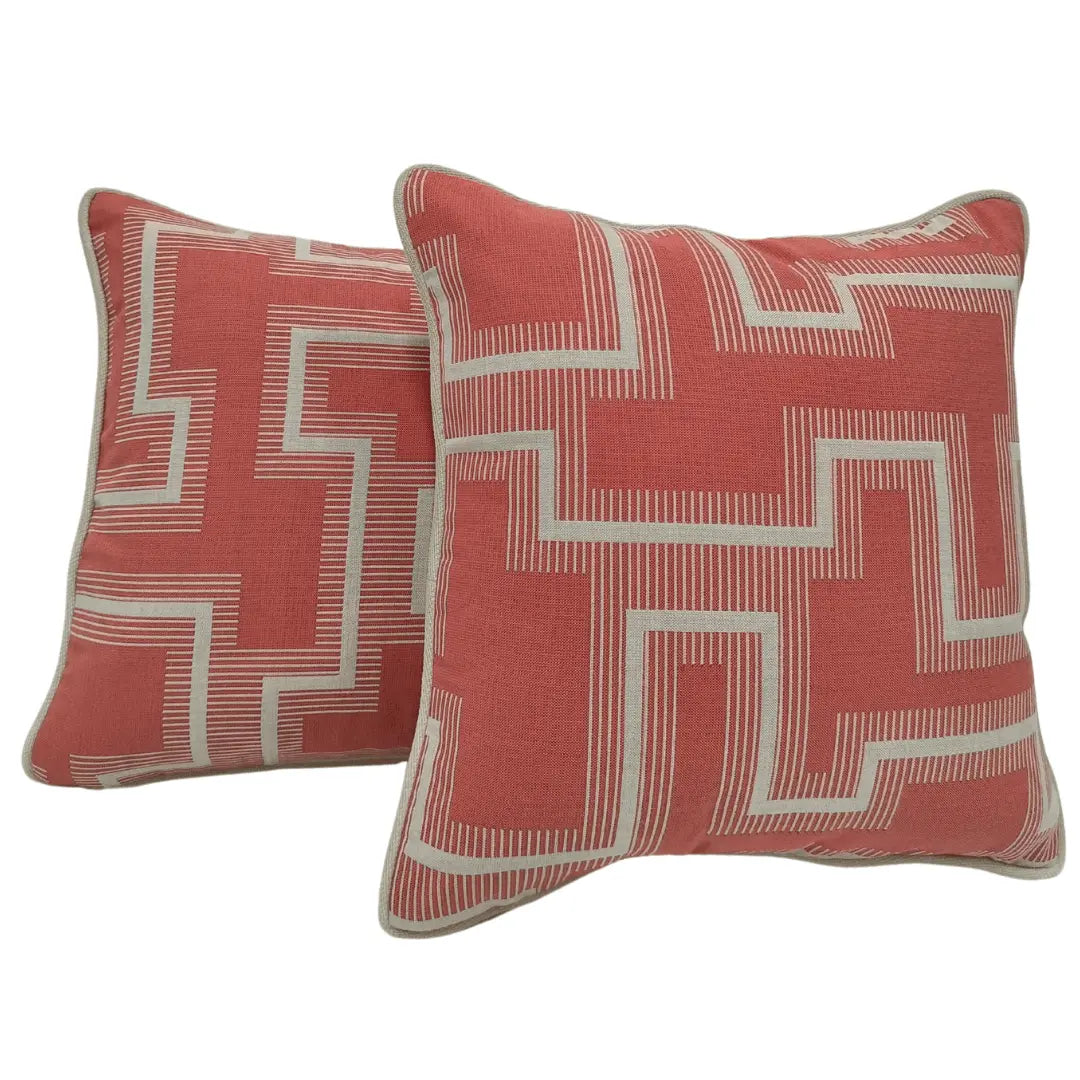 Geometric Pattern Indoor Pillow Covers (16×16, Set of 2) | ZIPCushions