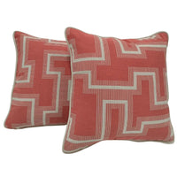Geometric Pattern Indoor Pillow Covers (16×16, Set of 2)