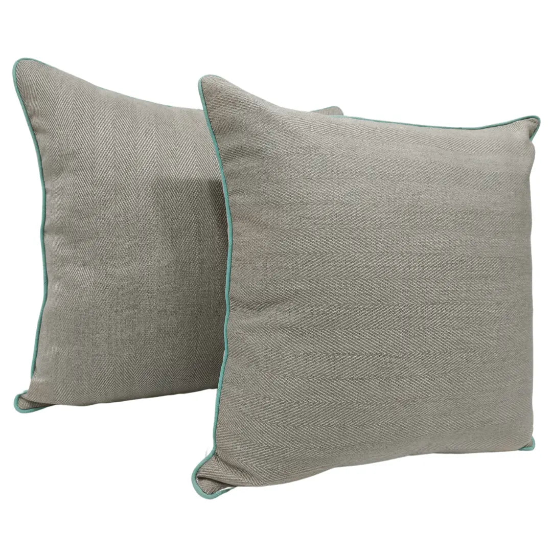 Herringbone Textured Pillow Covers (22×22, Set of 2) | ZIPCushions