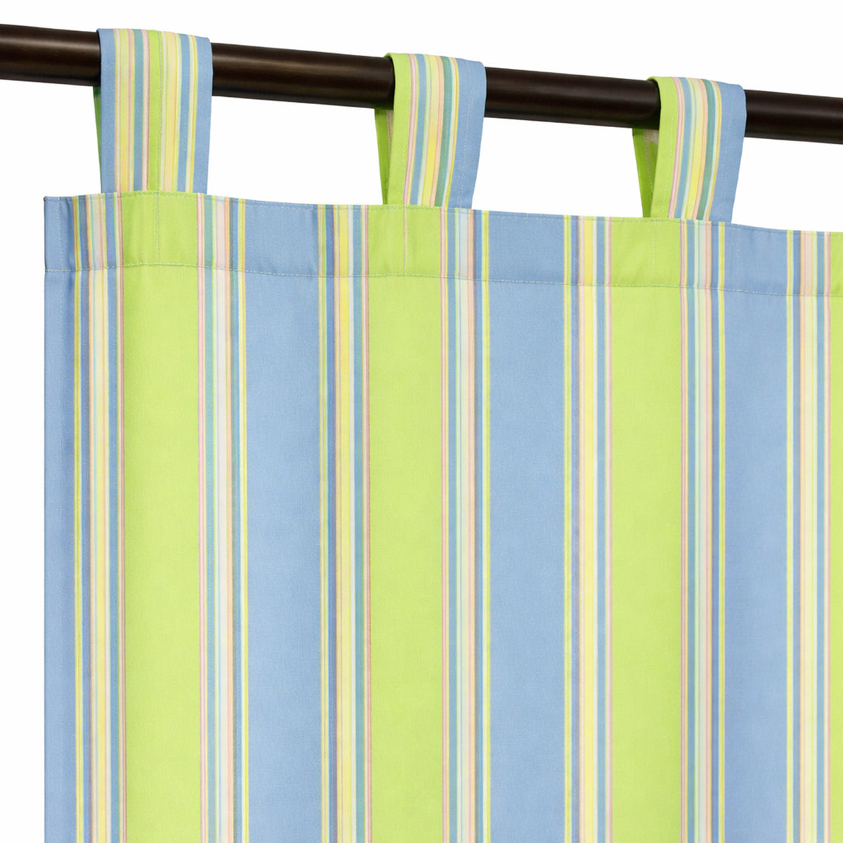 Sunbrella Bravada Limelite Curtain - Image 6 | ZIPCushions - view 6
