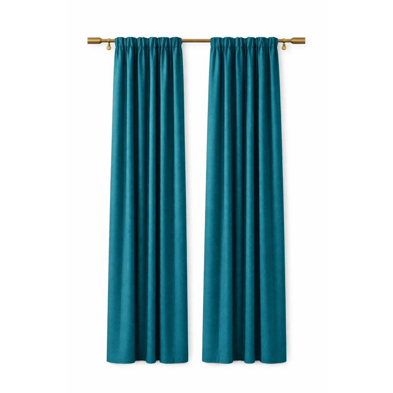 Sunbrella Speclium Peacock Curtain