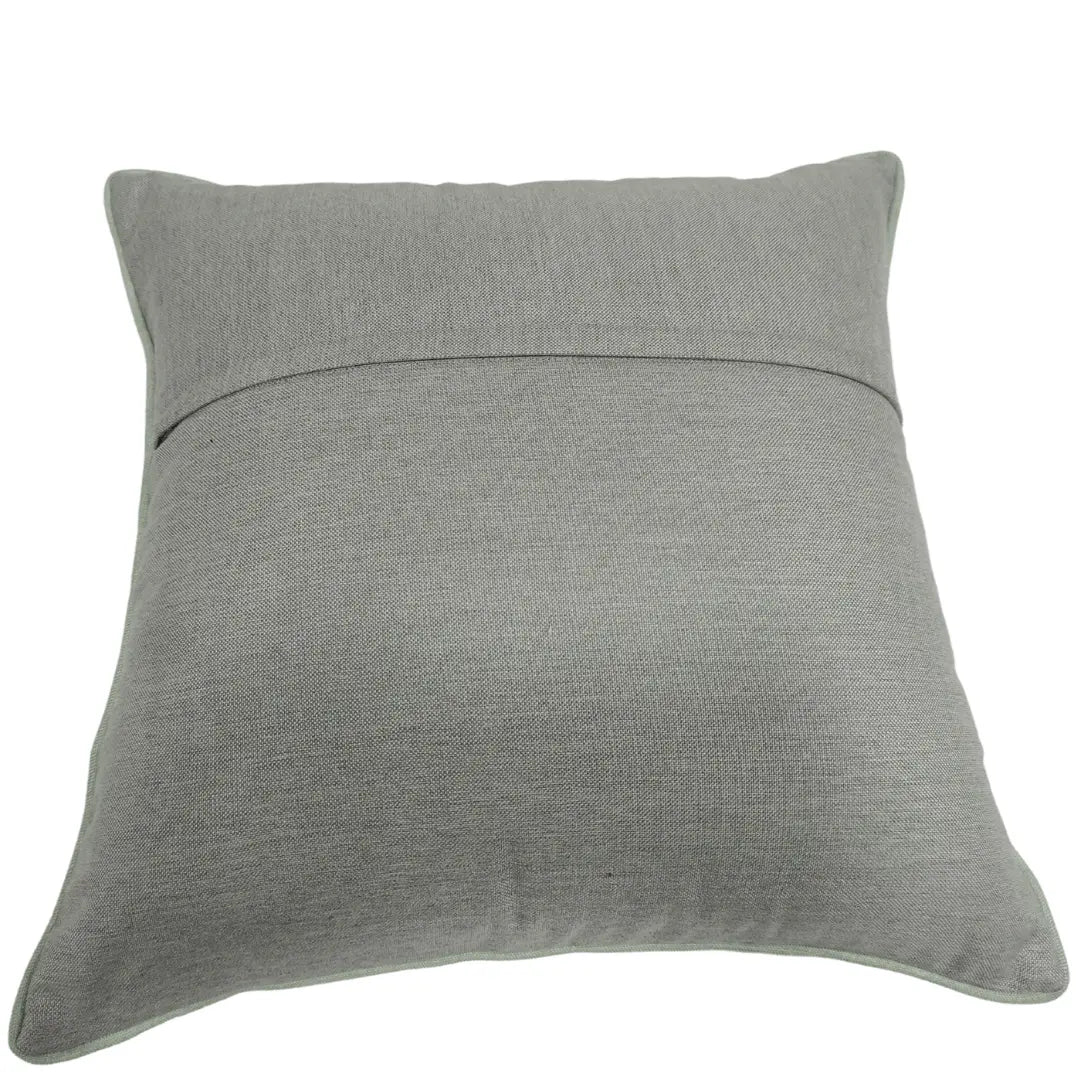 Green & Beige Dual-Tone Pillow Covers (22x22, Set of 2) | ZIPCushions - view 3