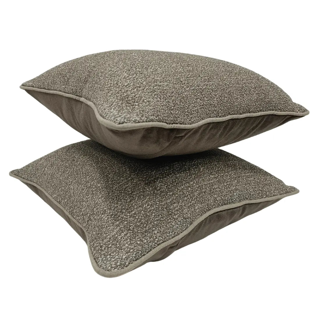 Elegant Neutral Throw Pillow Covers (16×16, Set of 2) | ZIPCushions - view 2