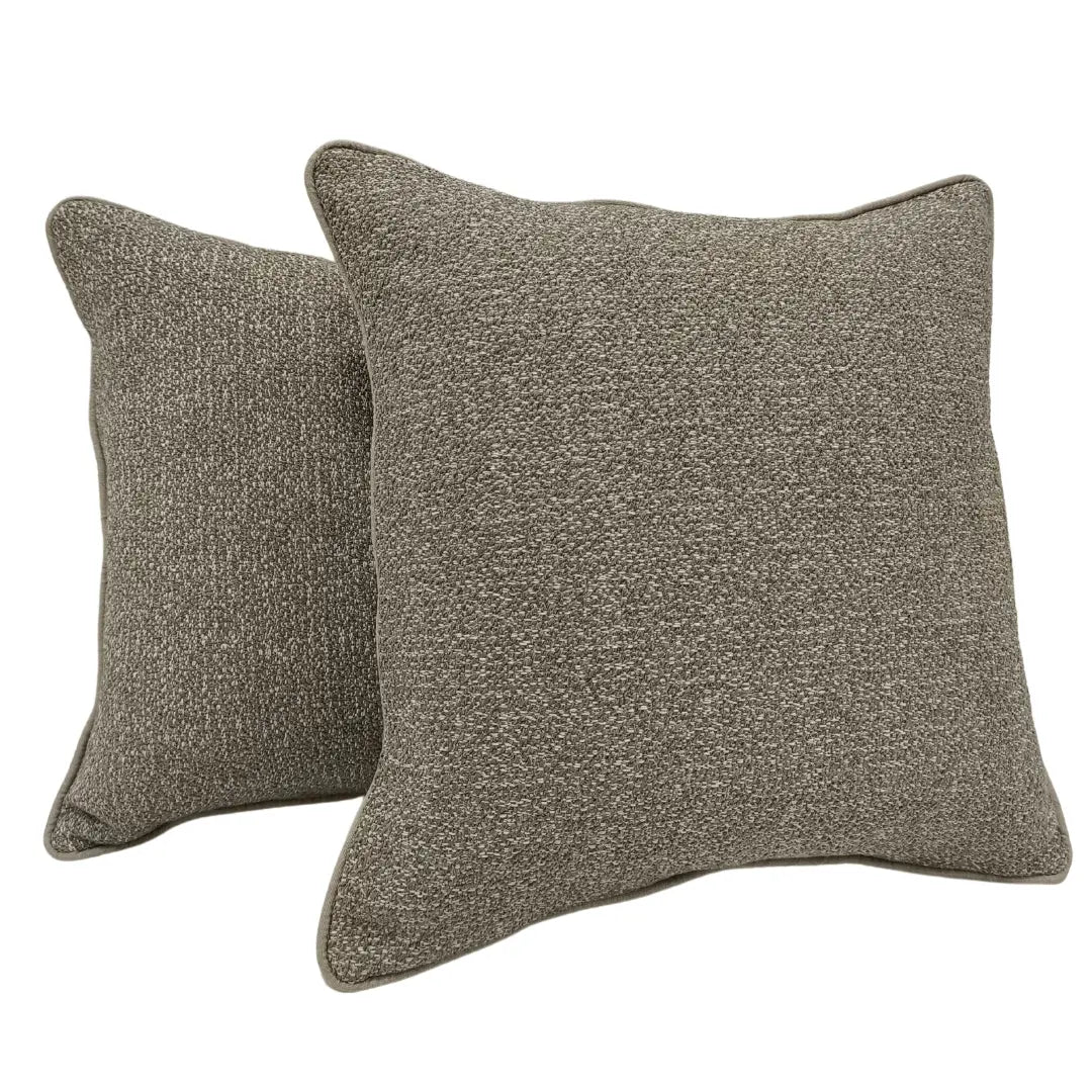 Elegant Neutral Throw Pillow Covers (16×16, Set of 2) | ZIPCushions