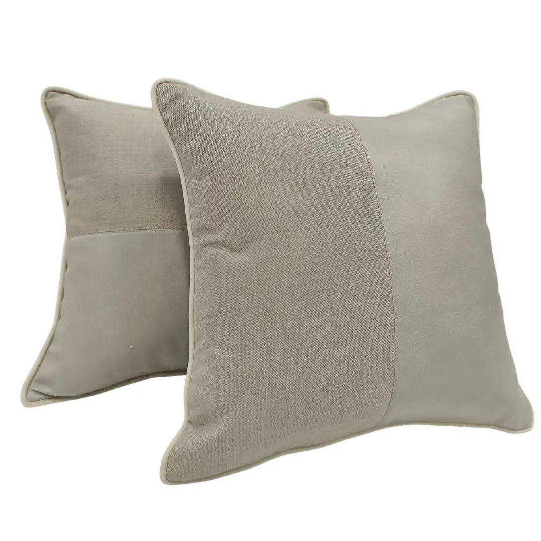 Sophisticated Dual-Tone Pillow Covers (16×16, Set of 2) | ZIPCushions