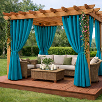 Sunbrella Speclium Peacock Curtain