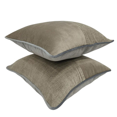 Earthy Tones Patchwork Pillow Covers - Alternate image
