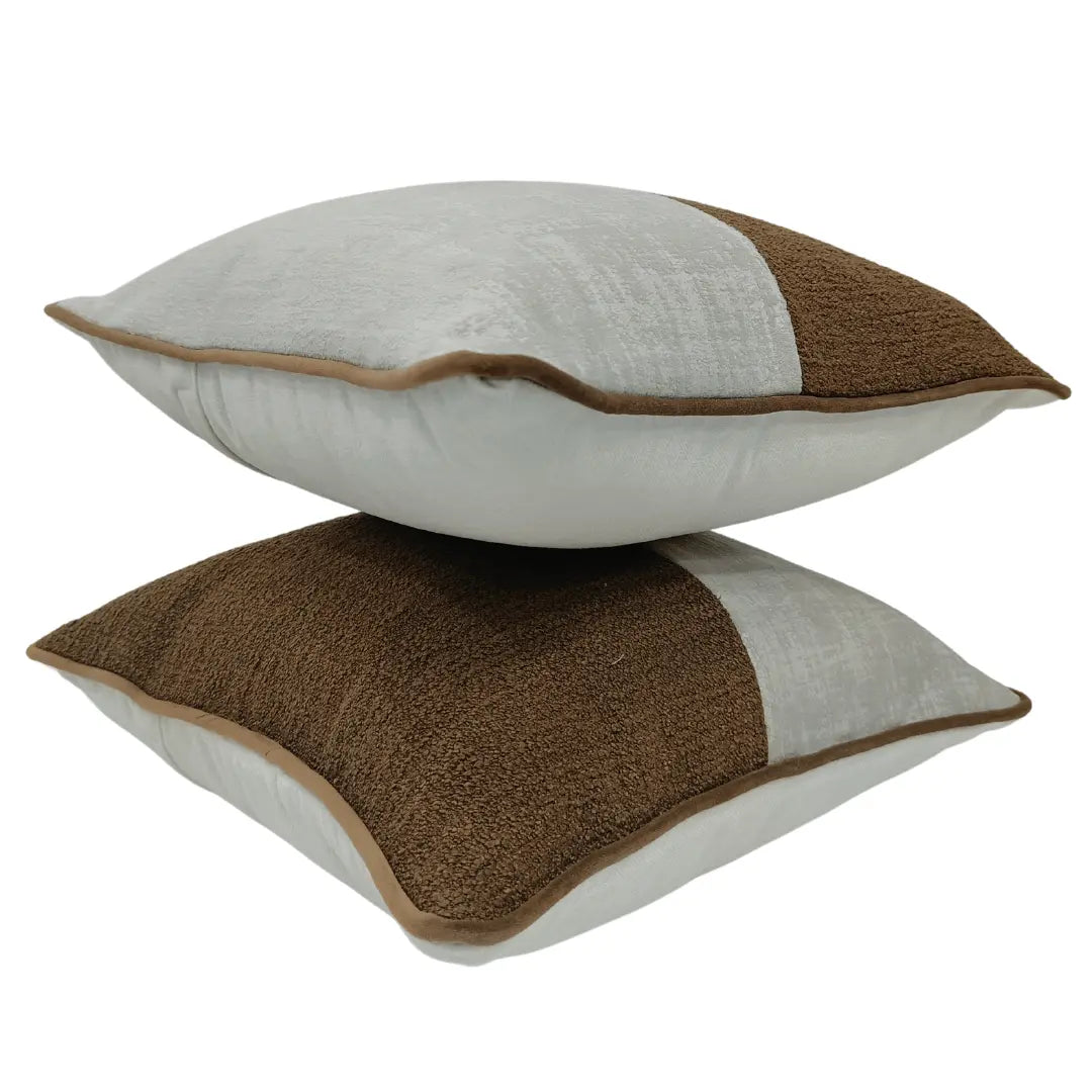Two-Tone Textured Pillow Covers | ZIPCushions - view 2