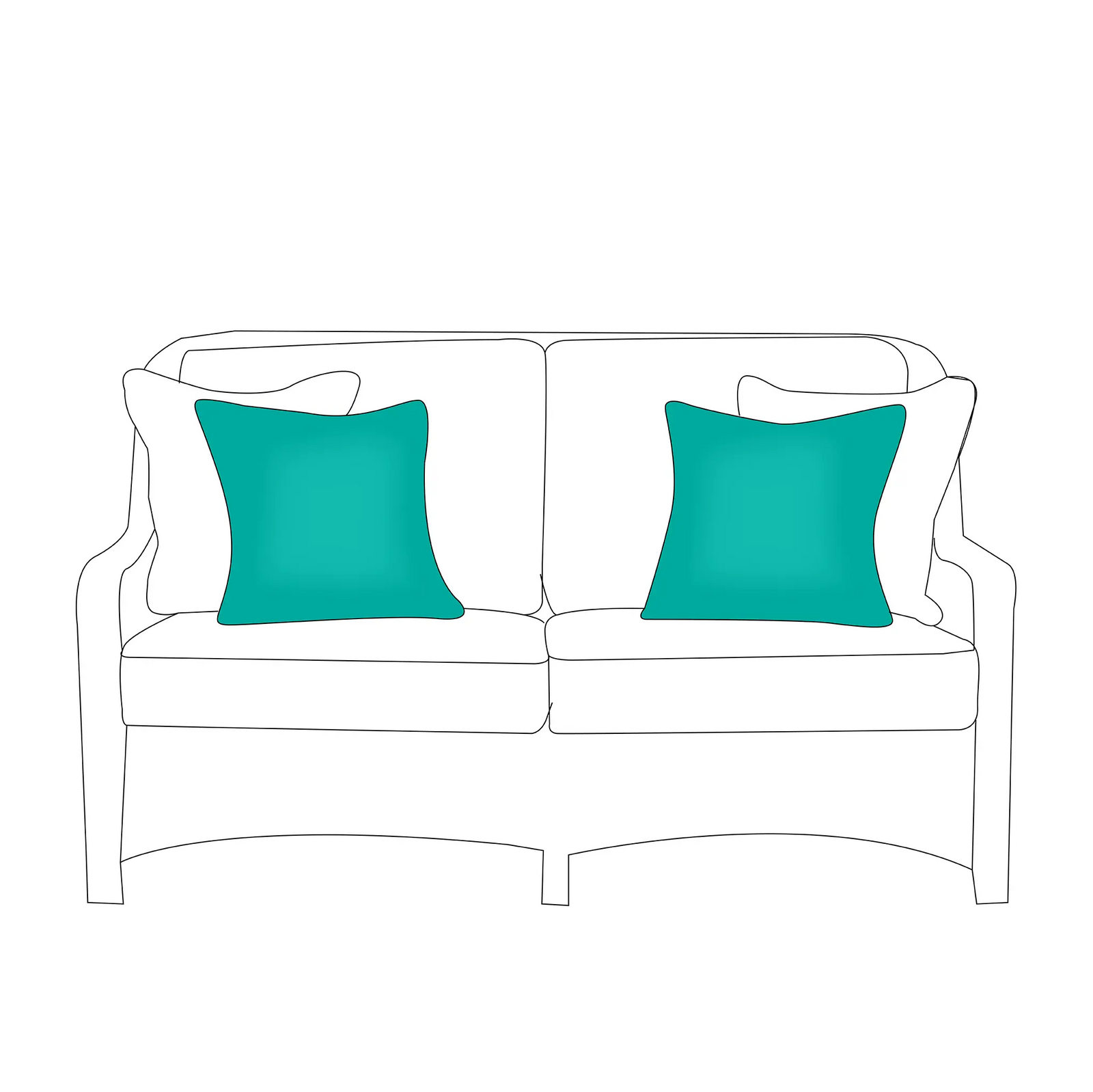 17 x 17 Pillow Covers |  ZIPCushions