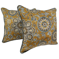 Botanic Charm Floral Pillow Covers (16x16, Set of 2)