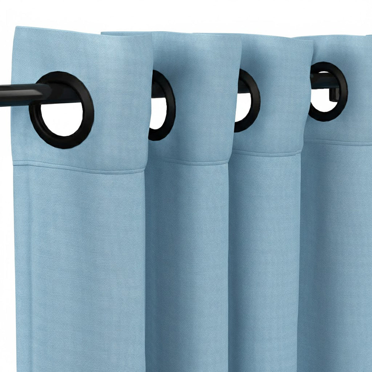Sunbrella® Canvas Sky Blue Curtain