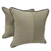Luxurious Two-Tone Decorative Pillow Covers (16×16, Set of 2) | ZIPCushions