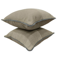 Luxurious Two-Tone Decorative Pillow Covers (16×16, Set of 2)