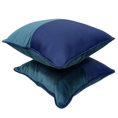 Bold & Elegant Dual-Tone Accent Pillow Covers (16×16, Set of 2) - Alternate image