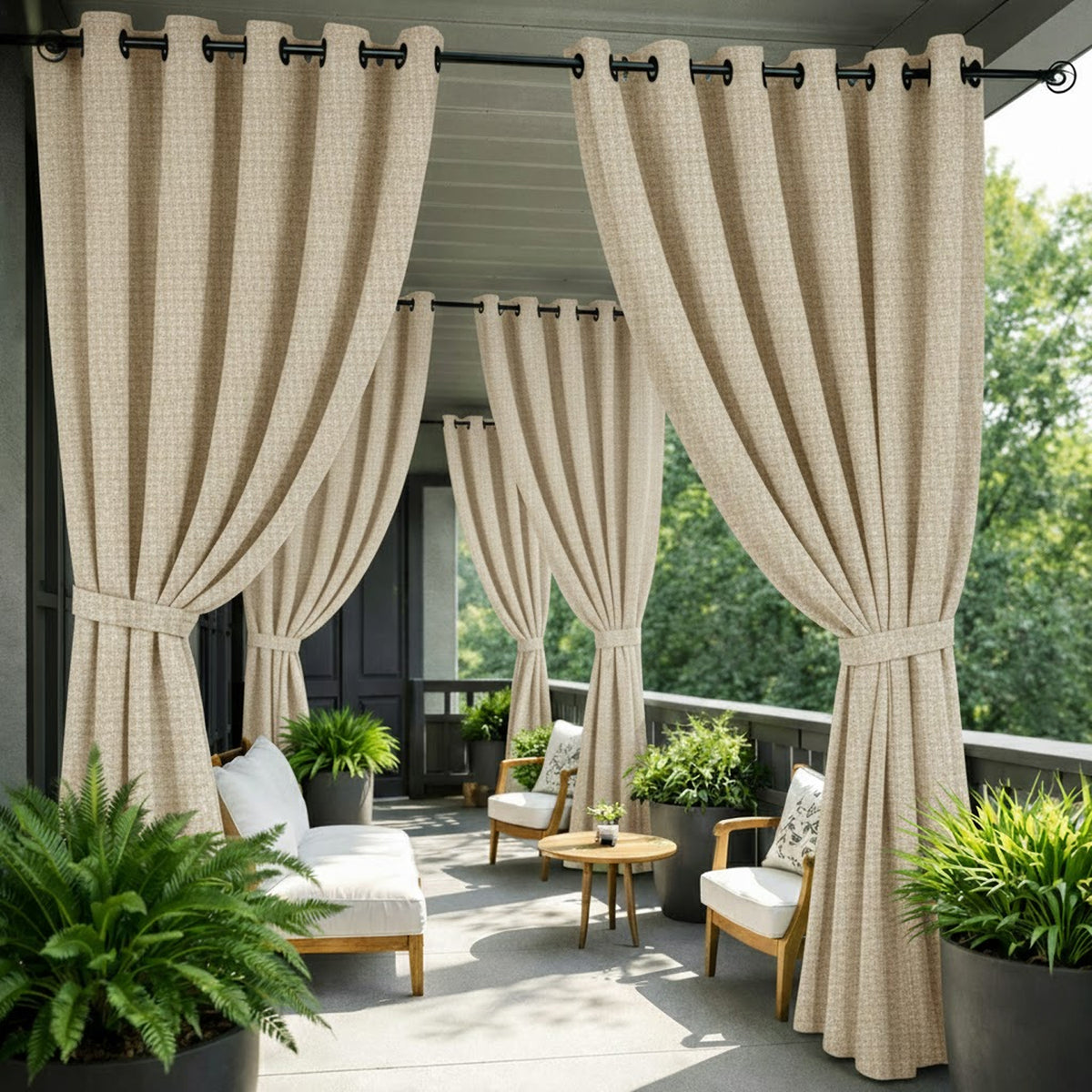 Sunbrella® Lopi Antique Curtain