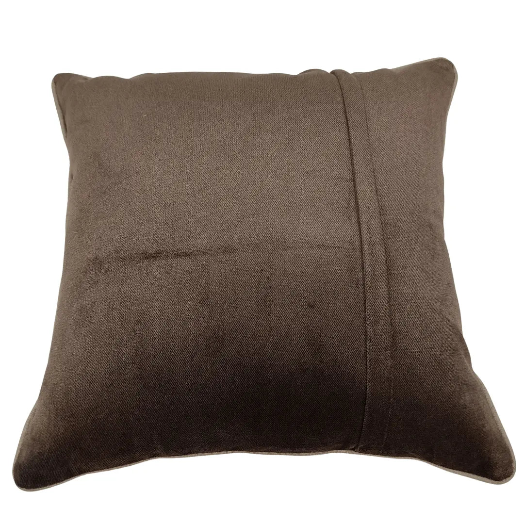 Classic Brown & Espresso Dual-Tone Pillow Covers (16×16, Set of 2) | ZIPCushions - view 3