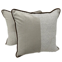 Soft Neutrals Pillow Covers for Indoors (16×16, Set of 2)