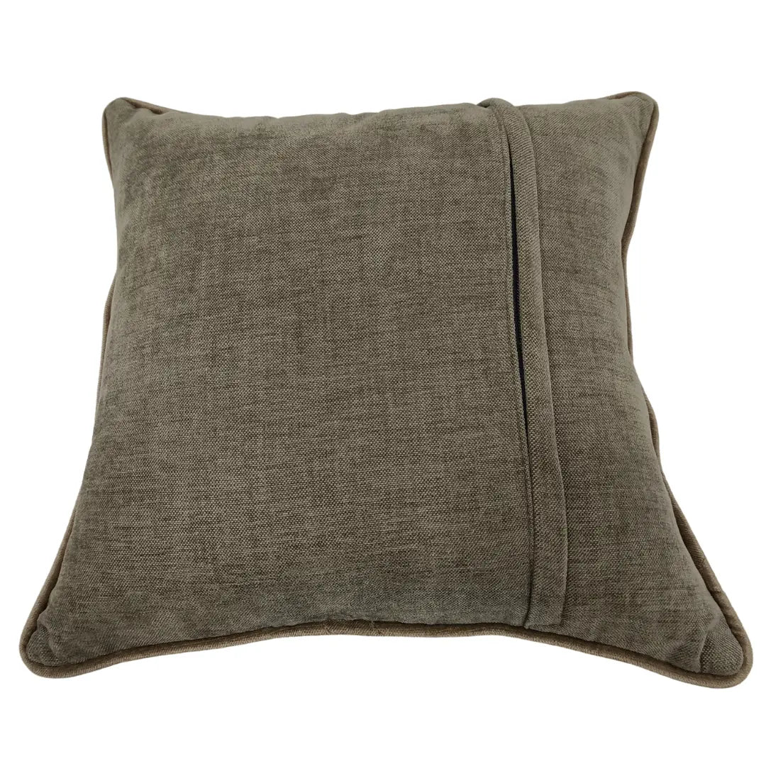Modern Dual-Tone Pillow Covers in Rich Brown Hues (16x16, Set of 2) | ZIPCushions - view 3