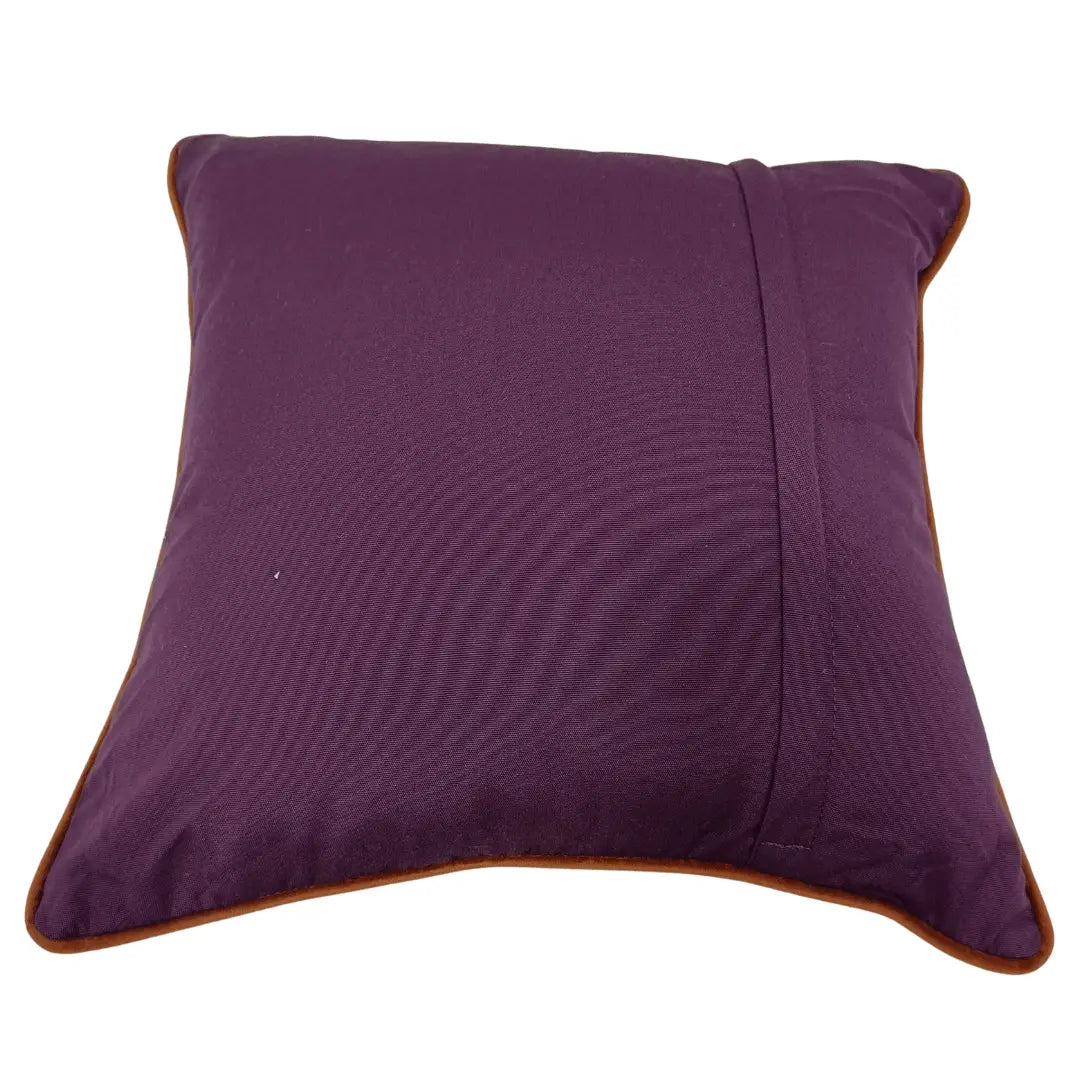 Luxurious Textured Pillow Covers with Contrast Piping (16x16, Set of 2) | ZIPCushions - view 3