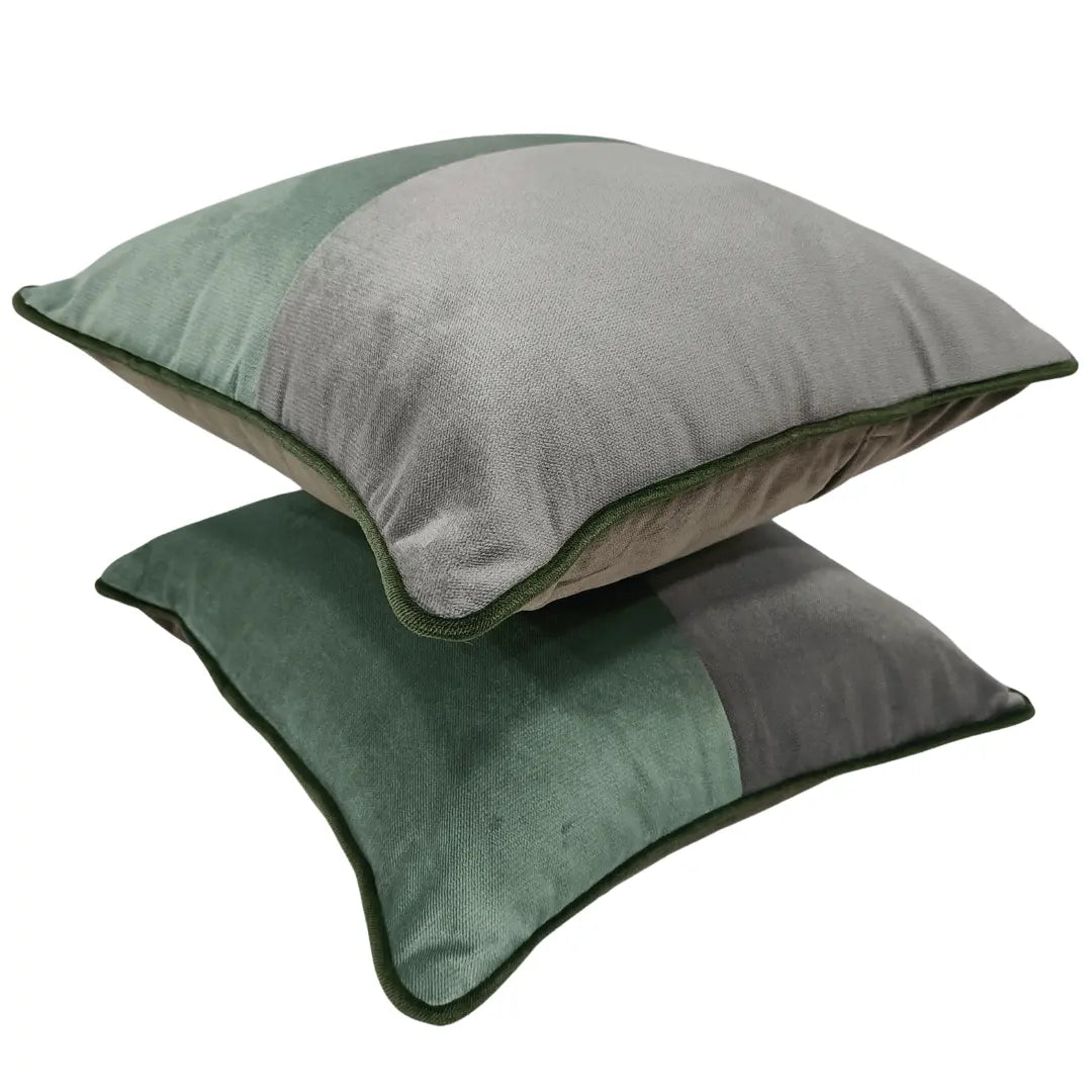 Modern Split-Tone Pillow Covers (Set of 2, 16x16) | ZIPCushions - view 2