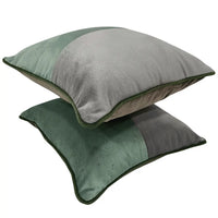 Modern Split-Tone Pillow Covers (Set of 2, 16x16)