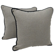 Gray Herringbone Pillow Covers (Set of 2, 16x16) | ZIPCushions