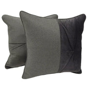 Elegant Charcoal Accent Pillow Covers (Set of 2, 16x16) | ZIPCushions