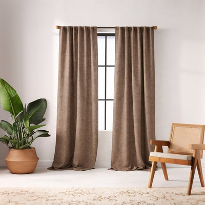 Taupe Nightlife Blackout Curtain - Alternate image