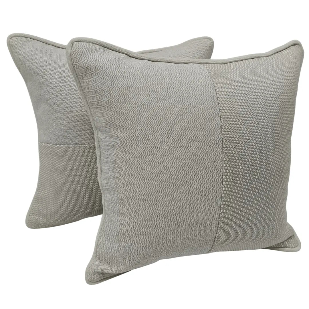 Neutral-Toned Textured Pillow Covers (16×16, Set of 2) | ZIPCushions