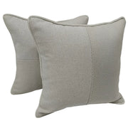 Neutral-Toned Textured Pillow Covers (16×16, Set of 2) | ZIPCushions