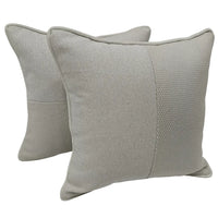 Neutral-Toned Textured Pillow Covers (16×16, Set of 2)