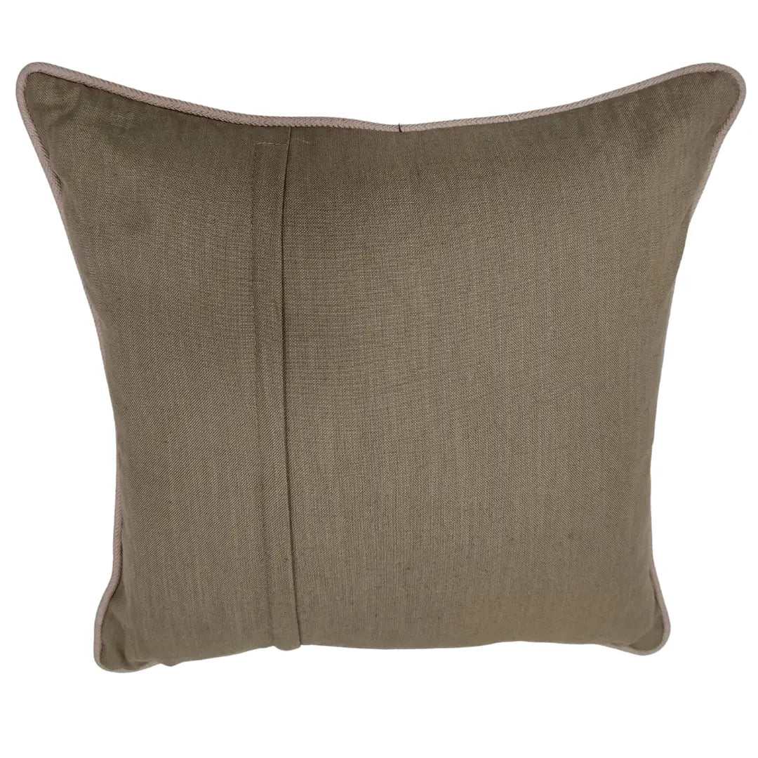 Taupe Faux Leather Pillow Covers (16x16, Set of 2) | ZIPCushions - view 3