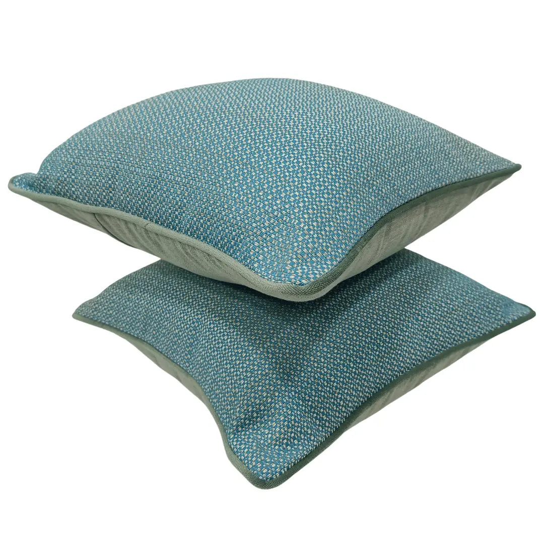 Blue Sky Textured Pillow Covers (16x16, Set of 2) | ZIPCushions - view 2