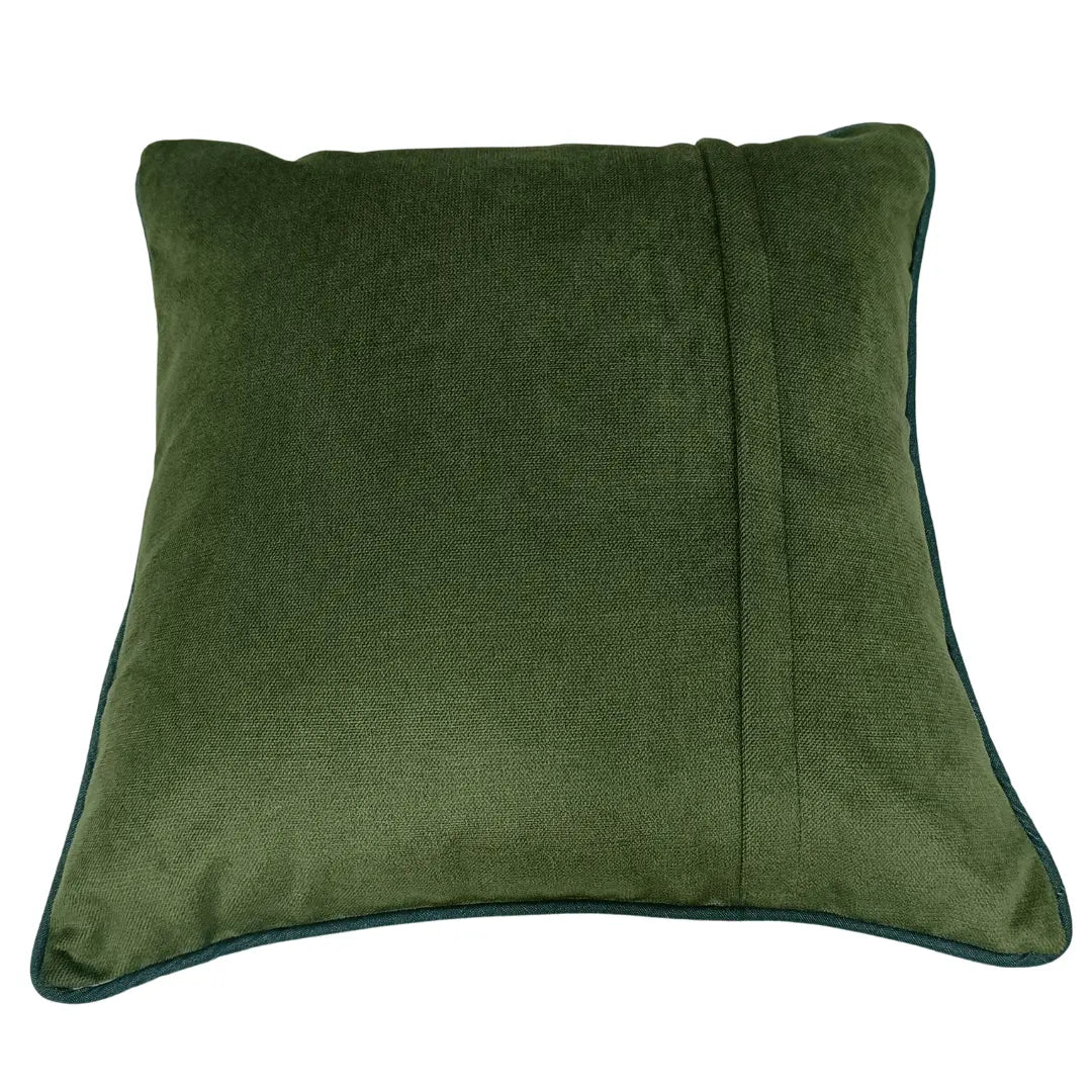 Deep Moss Velvet Pillow Covers (16x16, Set of 2) | ZIPCushions - view 3