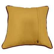 Vibrant Yellow with Contrast Trim Pillow Covers (16x16, Set of 2 | ZIPCushions