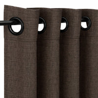 Sunbrella Canvas Dark Smoke Curtain