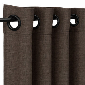 Sunbrella® Canvas Dark Smoke Curtain