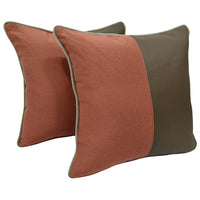 Split Design Outdoor Pillow Covers (16x16, Set of 2)