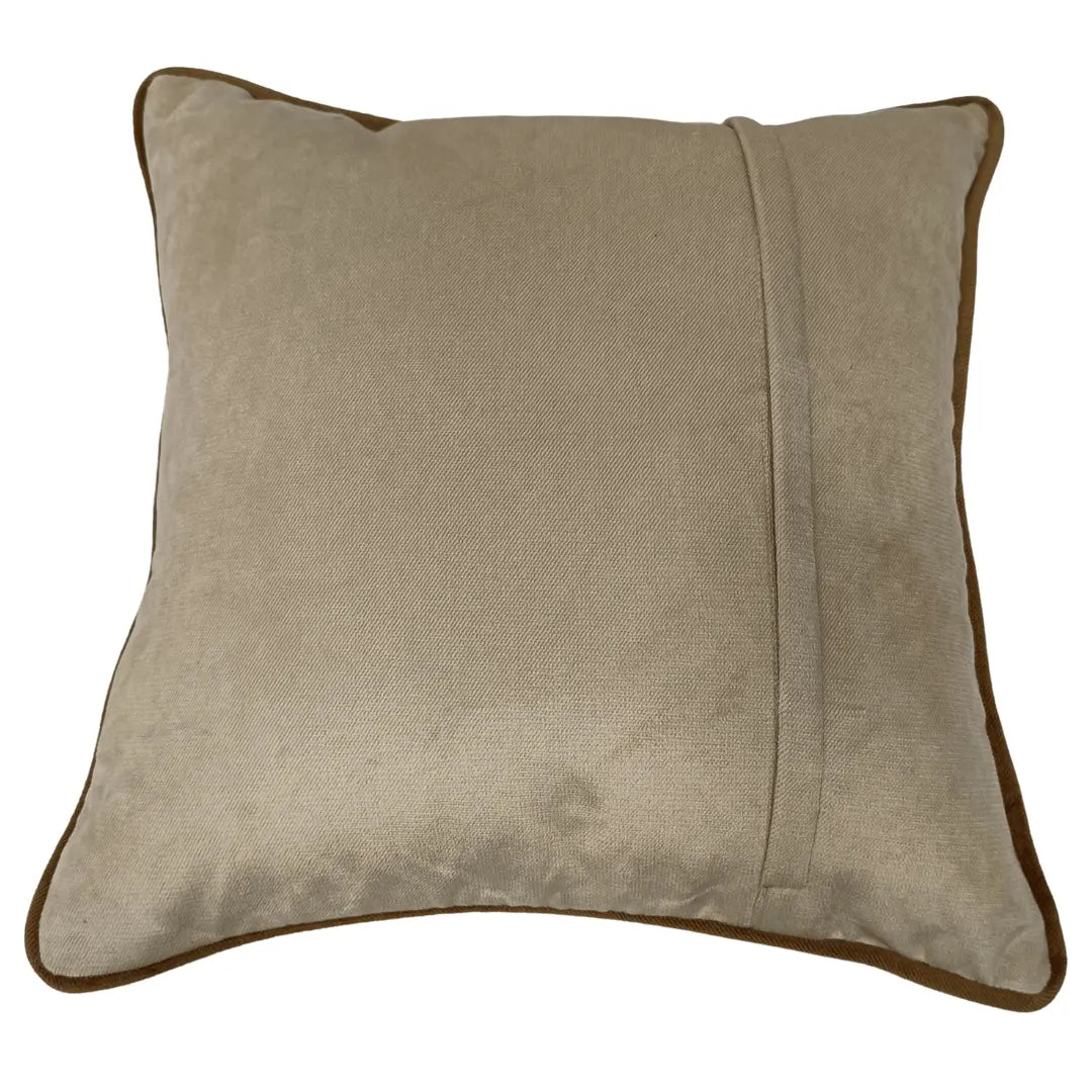 Taupe & Sand Panel Pillow Covers (16x16, Set of 2) | ZIPCushions - view 3