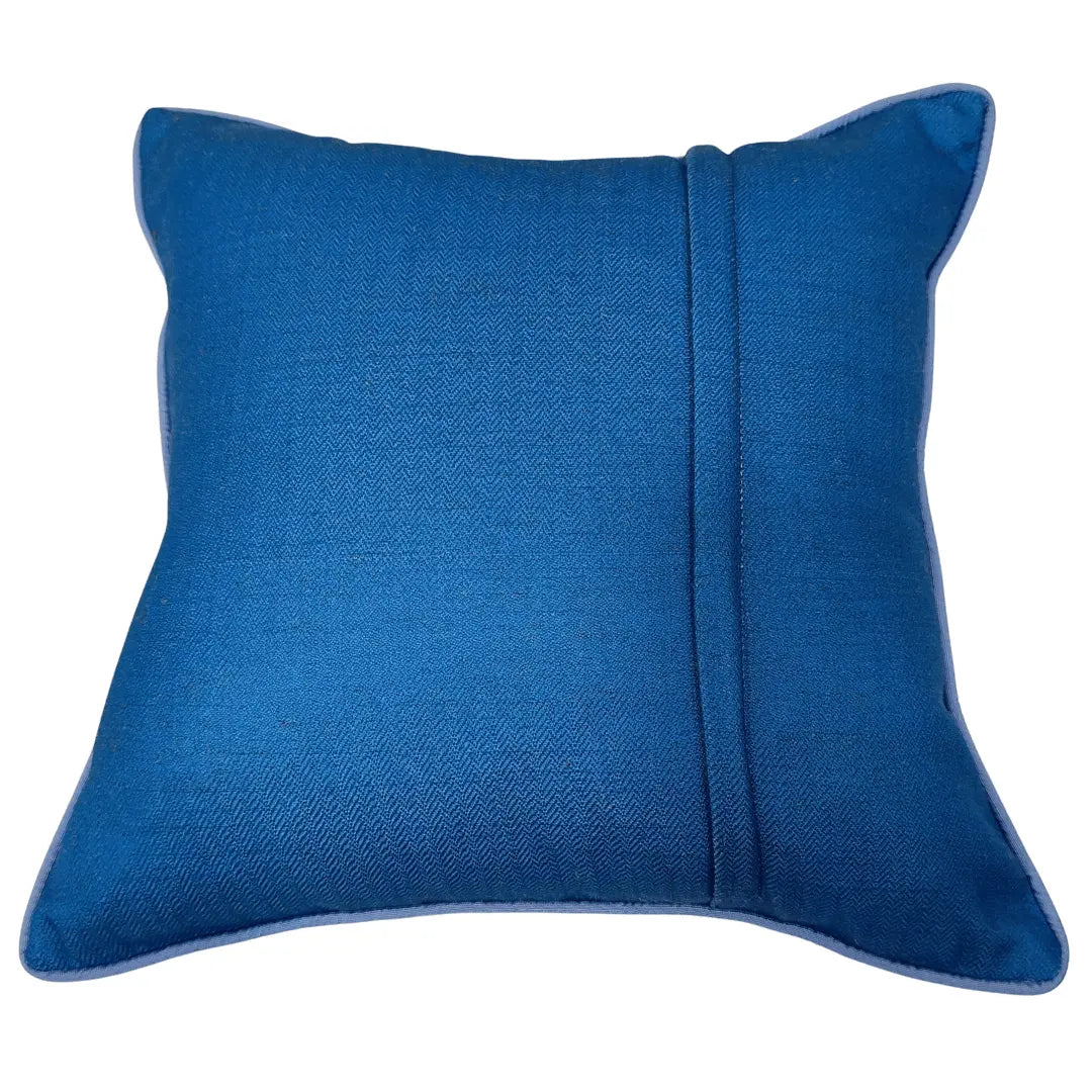 Tropical Print & Blue Accent Pillow Covers (16x16, Set of 2) | ZIPCushions - view 3